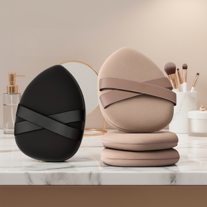 Poudre de maquillage professionnelle en forme de goutte d'eau, douce et rebondissante, respectueuse de la peau, lavable, utilisable à sec ou humide, base lisse, sans grumeaux, marque OEM - Product Image 1