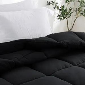 Ensemble de literie en microfibre Premium Down-alternative <span class=keywords><strong>couette</strong></span> prix bon marché 220X240 240X260CM fabriqué en Chine couleur noire - Product Image 3