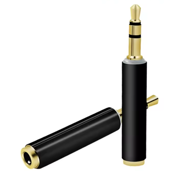 New HJY 3.5mm 4/3 Pole TRRS/TRS Male/Female Audio Adapter Plug Converter with Nylon Braid Shielding for Phone Earphone Computer