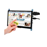 Écran tactile capacitif de 7 pouces, résolution 1024x600 IPS pour Pi 4/3/2/Zero /PS4 Mac, interface USB, compatible VR, stock disponible