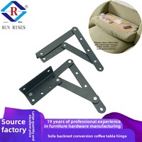 Plaque de support de charnière de réglage d'angle de dossier de canapé convertible en métal avec quincaillerie de fonction de charnière de table basse C13