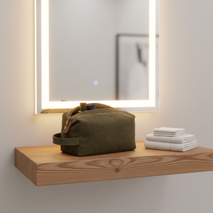 Bolsa de <span class=keywords><strong>Maquillaje</strong></span> de Lona Verde, Personalizada, al por Mayor, Duradera, Ecológica, Portátil, con Cierre, para Viajes y Cosméticos, para Chicas - Product Image 5