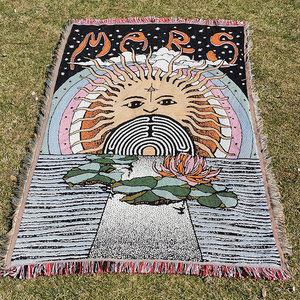 <strong>Custom</strong> American Style <strong>Custom</strong> Anime Pattern Vintage Woven Blankets Premium <strong>Tapestry</strong> Jacquard Throws Cotton Blankets for Picnic - Product Image 2