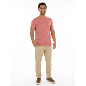 Camiseta Nueva de Moda para Hombre, 100% Algodón, Transpirable, Cuello Redondo Personalizado, Precio Económico al por Mayor, Ropa en Stock, Camisetas Usadas Variadas - Product Image 1