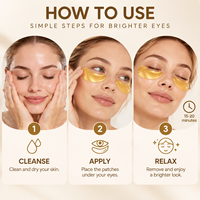 Masque pour les yeux en collagène cristallin de haute qualité, directement de l'usine, avec étiquette privée OEM/ODM pour les marques de beauté et les spas