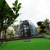 Hôtel de luxe moderne en polycarbonate dômes géodésiques détachables ciel étoilé chambre dôme maison tente pour salle de bains boutique entrepôt Villas