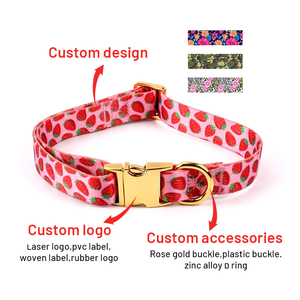 Collare di Lusso Personalizzato per Cani, con Chiusura di Sicurezza, Etichetta Privata, Design Stampato, Fibbia in Oro Rosa, Regolabile, per Cani di Piccola Taglia come Teddy Bear - Product Image 4