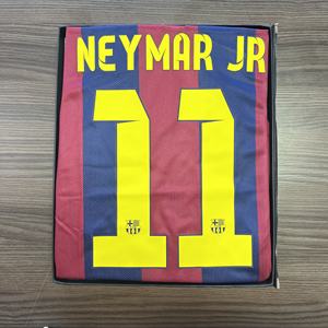 Maillot de football rétro personnalisé NEYMAR JR 11, classique vintage, 100% polyester, respirant, léger, manches courtes, pour collection de fans - Product Image 1