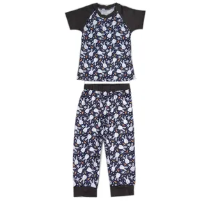 Qingli OEM Bamboo Nightwear Pajama Sets Kids Easter Pajamas Manufacturer Custom