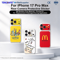 Autocollant de protection d'appareil photo OEM ODM personnalisé avec logo et marque privée, sans bulles, pour iPhone 17 Pro Max/18 Pro Max/17 et 18 Pro/Air