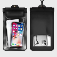 Sac étanche en PVC durable pour smartphones, pochette tactile étanche pour téléphone portable avec crochet pour la natation et la dérive, protection de téléphone mobile