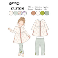 Ensemble tunique pour filles à imprimé lapin, 2 pièces, robe tunique à manches longues + leggings à rayures vertes et blanches avec volants en dentelle, tenue pour la fête de Pâques