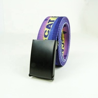 38mm Camouflage Transfert de chaleur Polyester Weave Strap Personal Design Logo Canvas Webbing Belt
