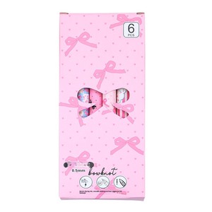 Penna a Scatto Doit in Edizione Limitata Rosa con Fiocco Stile Instagram, Design Accattivante, in Plastica, Inchiostro Nero 0.5mm, Asciugatura Rapida, Scrittura Fluida - Product Image 5