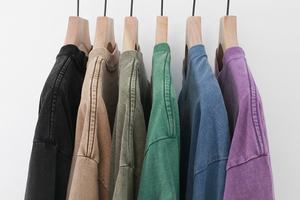 เสื้อยืดวินเทจผ้าฝ้ายบ็อกซี่ซักไซส์ใหญ่พิเศษสำหรับผู้ชายออกแบบโลโก้ได้ตามน้ำหนัก - Product Image 6