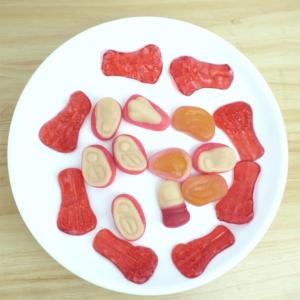 Caramelos de goma de Halloween a granel, halal, con sabor a frutas, en forma de cerebro, ojos y órganos, dulces surtidos, <span class=keywords><strong>bonbons</strong></span> al por mayor - Product Image 2