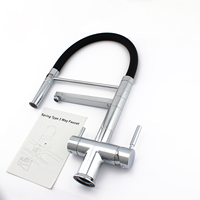 DOGO 3 Wege Wasserhahnhousehold Ro System Robinet de filtre à eau à double niveau Robinets de cuisine à 3 voies avec pulvérisateur