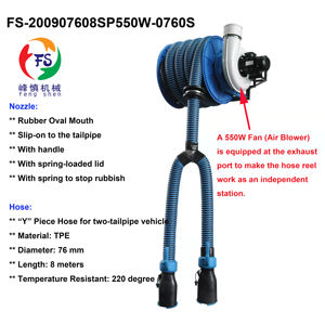 Système d'extraction d'air de garage motorisé automatique FS en acier pour atelier, équipement de véhicule, accessoires automobiles - Product Image 3