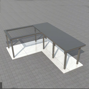 Gazebo <span class=keywords><strong>da</strong></span> Esterno Resistente, Padiglione, Pergola, Tenda <span class=keywords><strong>da</strong></span> Giardino, Riparo in Alluminio Antivento per Eventi Commerciali e Giardini Domestici - Product Image 3