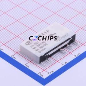 HF41F/24-ZST Power Relay SIP,5x28mm Relay 24V 1 Changeover: 1C (SPDT-Changeover)::: 5 6A-30VDC/6A-250VAC - Product Image 1