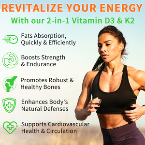 Multi vitamina D3 K2 capsule integratore estratto di erbe integratori sportivi con olio di cocco vitamine e integratori capsule - Product Image 6