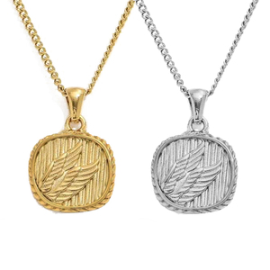 Deslustre joyería de moda gratis Pegaso colgante collar alado moneda encanto colgante 18K chapado en oro collar minimalista regalo - Product Image 5