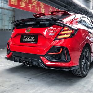 Feu arrière de voiture TYPY avec clignotant après kit carrosserie, phare avant, pare-chocs arrière automatique pour Honda Civic Si Hatchback Typer 2016-2021 - Product Image 4