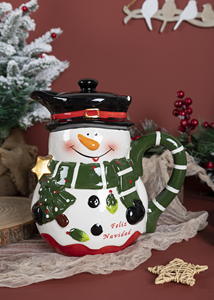 Happygo giáng sinh gốm <span class=keywords><strong>Set</strong></span> với sữa Jug và ly trà lý tưởng Phụ kiện cho một hoàn chỉnh Xmas Bộ đồ ăn Bộ sưu tập - Product Image 2