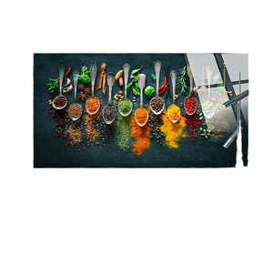 Poster con Stampa HD su Vetro Temperato, <span class=keywords><strong>Design</strong></span> Moderno e Astratto, Dipinto su Tela per Decorazione Murale di Cucine di Ristoranti - Product Image 1