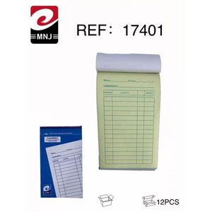 Mnj Camarero Notepad 17401 12Pcs For Restaurant Orders - Product Image 3