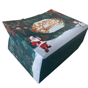 Custom Print Eco Herbruikbare Promotie Supermarkt Boodschappen Niet Geweven Draagtas Voor Kerst