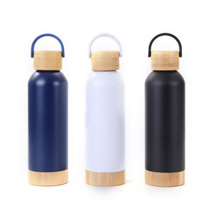 Nouvelle bouilloire isotherme sous vide en acier inoxydable 304, écologique, avec fond en bambou, petite ouverture, résistante à l'eau bouillante, performance thermique de 6 à 12 heures - Product Image 5