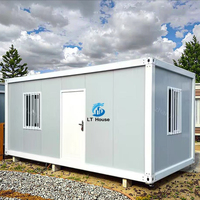 Kits de Casas Contenedor Modulares Desmontables - Construcción de Panel Sándwich de Acero Transpirable Personalizable para Apartamentos, Tiendas, Minería 5+