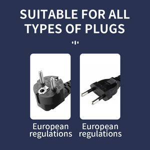 Multiprise standard européenne 4 prises 3 ports USB 2500W pour maison, bureau, hôtel - Product Image 5