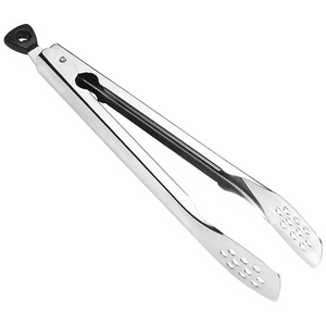 Pinzas para servir Parrilla de ensalada de barbacoa de acero inoxidable de primera calidad, pinzas de cocina con bloqueo, pinzas utilitarias de acero inoxidable - Product Image 1