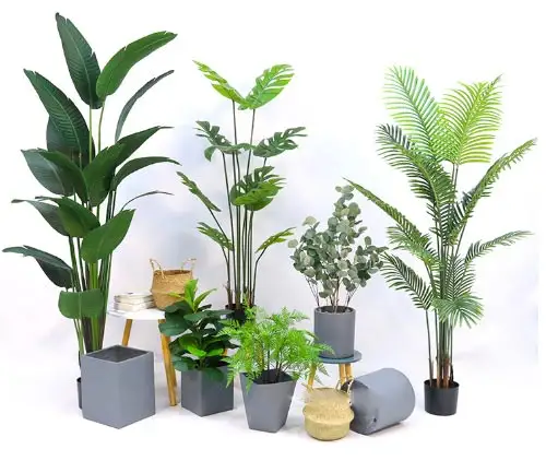 Künstliche Pflanzenbaum Heimdekoration Bonsaibom kunststoff-Pflanze Topf moderne Pflanze Indoor-Palm auf dekorative Indoor-Palmbaum