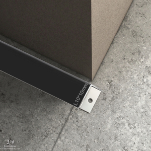 Trang trí dải của nhà sản xuất hiện đại hình chữ L Hợp kim nhôm Góc cắt Dải L10 * 10 tường cạnh & trang trí sàn - Product Image 2