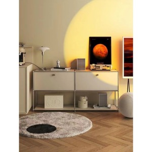 Buffet moderne en acier inoxydable, style INS, <span class=keywords><strong>meuble</strong></span> TV simple pour <span class=keywords><strong>salle</strong></span> <span class=keywords><strong>à</strong></span> <span class=keywords><strong>manger</strong></span> ou salon - Product Image 3