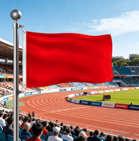 Drapeau rouge uni, bannière en polyester rouge uni pour la décoration extérieure et intérieure, les événements, les sports