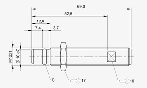 เซ็นเซอร์วัดระยะแบบเหนี่ยวนำ MT-BALLUFF รุ่น BES 516-300-S162-S4-D แบบฝัง M12 PNP NO 10-30V สำหรับงานอุตสาหกรรม รุ่น BHS0021 - Product Image 4