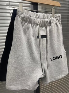 Venta Directa de Fábrica, Pantalones Cortos Deportivos Vintage para Hombre, 100% Algodón Canvas, Cierre con Cordón, Ecológicos, Transpirables, Color Avena Claro y Negro - Product Image 3