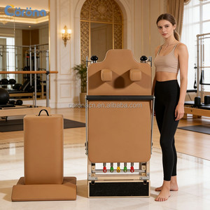 Alat Pilates Reformer Lipat, Peralatan Latihan Tubuh Seimbang, Mesin Latihan Inti untuk Penggunaan di Rumah dan Studio - Product Image 1