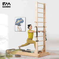 NEU Kunden spezifisches Pilates-Quell training Pilates-Kern ausrichtung Doppelspur-Zweiwege-Gleitleiter-Bettreformer-Pilates-Maschine
