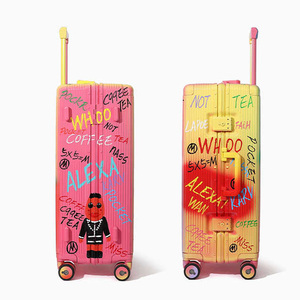 Valises de luxe personnalisées GEMULIN, cadre en aluminium de haute qualité, bagages modernes, sacs de voyage uniques et personnalisés - Product Image 4