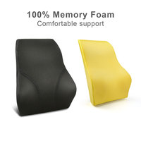 Coussin lombaire ergonomique OEM ODM, soutien dorsal complet, mousse à mémoire de forme, orthopédique, pour chaise de bureau, soulage les douleurs dorsales