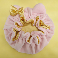 Nouveauté 2026 Bonnet en satin double couche réglable Doux couleur unie Doublure en soie Chapeaux de nuit Bonnets pour femmes et enfants