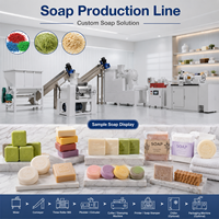 Ligne de production de savon à petite échelle haute vitesse 1000 kg/h pour le traitement du savon de lessive avec support de logo personnalisable
