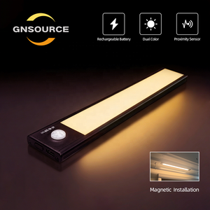 Latest Cabinet <strong>Sensor</strong> <strong>Light</strong> <strong>LED</strong> DC5V 260MM/410MM Ultra-thin 3M Mounting Black Plastic Indoor USB IP20 5000K Daylight Dimmable - Product Image 1