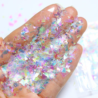 Vente en gros de paillettes pour décoration d'ongles, 10g, paillettes brillantes, flocons, sequins irréguliers, accessoire de manucure, remplissage pour moule en silicone en résine DIY