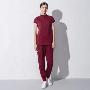 NEW Pharmacy Scrub Suit Medical Uniform Dental Clinic Supplies Nurse Women Scrub Shirt+Pants Health Service Veterinary Workwear